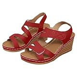 Feunu Wedge Heel Sandals for Women Dressy Peep Toe...