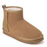 Mishansha Womens Suede Boots Platform Mini Snow Boots...