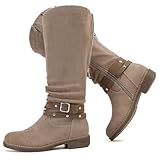 Luoika Women's Extra Wide Calf Knee High Boots, Chunky...