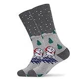 Elyrav Kids Merino Wool Hiking Socks Girls Boys Teen...