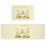 Yaiikkvbaa Lemon Gnomes Kitchen Rugs and Mats Non Slip...