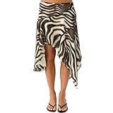 Mandonce Flowy Skirt Zebra Print Midi Skirts for Women...