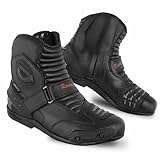 PROFIRST Short Ankle Leather Motorbike boots for men...
