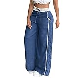 Xiaojmake Womens Cotton Linen Sweatpant Wide Leg...