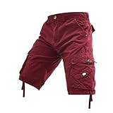 Mrmaere Knee Length Shorts for Men with Multi Pockets...