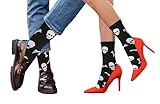 Mazeology Skull and Crossbones Streetwear Crew Socks,...