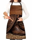 Chucoco Kitchen Cooking Apron Vintage Western Cowboy...