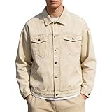 Kassercny Mens Jean Jacket Classic Trucker Denim Coat...