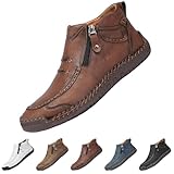 The First Young Shoes Men Slip On Orthopedic Leather...