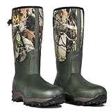 Hunthor Hunting Boots for Men, Waterproof Rubber Rain...