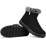 SHIBEVER Winter Boots For Women Snow: Warm Fur Lined...