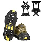 Ice Cleats, willceal Ice Grippers Traction Cleats Shoes...
