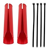Luxshiny Motorcycle Front Fork Guard Cover Set Red...