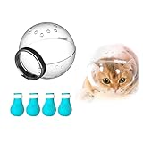 Augegel Cat Muzzle and Boots, Adjustable Helmet for...