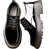 NCCDM Mens Waterproof Patent Leather Ankle Boots,...