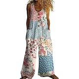 Flowy Jumpsuits for Women Cotton Overalls for Women...