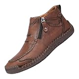 Fuznidqimm Women's Leather Loafers Leather Handmade...