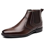 Holy dove Mens Coffee Brown Chelsea Dress Boots with...
