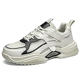 KAJXZ Womens Chunky Sneakers Breathable Mesh Low Top...