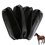 Fly Boots for Horses Set of 4, Loose Fitting Mesh Horse...