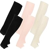 MOBUTOFU 3 Pairs Women’s Knitted Leg Warmers Ballet...