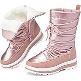 Snow Boots for Women Fur Winter Boots Waterproof Ski...