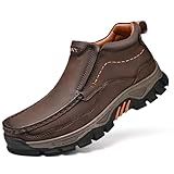 ZPLMIDE Men's Handmade Genuine Leather Orthopedic...
