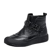 Women's Retro Ankle Snow Boots With A Flat Platform And...