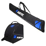 AUMTISC Ski and Boot Bag Combo, Padded Snow Ski Bags...
