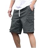 Work Shorts for Men Elastic Waist Summer Fashion Short...