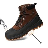 Peeldicou Mens work boots Composite Toe Boots for Men...