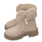 Beige Women Fashionable Casual Versatile Thick Heel...