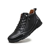 SPWAGYM Men's Chukka Boots Fashion Vintage Leather...