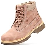ANJOUFEMME Combat Work Hiking Boots for Women - Ladies...