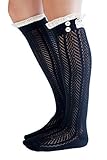 The Original Button Boot Socks with Lace Trim Boutique...