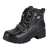 Dream Apparel Womens Lace Up Motorcycle Riding Boots...