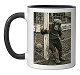 Vintage Chimp Player Retro Goalpost Retro Lazy Soccer...