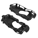 TEHAUX 1 Pair 24-Tooth Ice Cleats Non-Slip Traction...