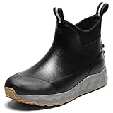 Furuian Men's Deck Boots Waterproof Rain Boots...