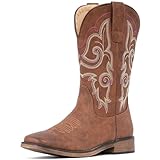 IUV Cowboy Boots For Women Square Toe Wide Western...