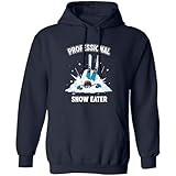 Funny Skiing Hoodie Professional Snow Eater Design...