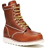 HANDMEN Stylish Classic 8' Mens Work Boots - Soft Toe,...