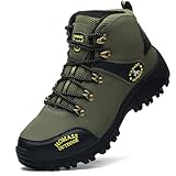HOMASS Men's work boots Waterproof Hiking Boots,thermal...