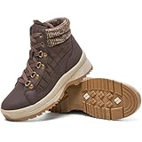 HEAWISH Womens Winter Boots,Brown Non Slip Combat...