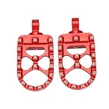 CNC Wide Fat Footpegs 360° Rotating Compatible With...