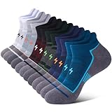 Cirorld Mens Ankle Running Socks, Athletic Cushioned...