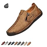 Men's Leather Casual Dress Loafers Shoes,Vintage...