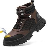 Waterproof Steel Toe Boots For Men-6 Inch Comfortable...