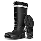 E KAINI Mens Rain Boots Knee High Waterproof Boot with...
