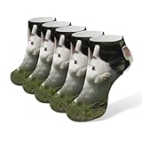 BTCOWZRV Rabbit on The Grass Women Boot Socks,...
